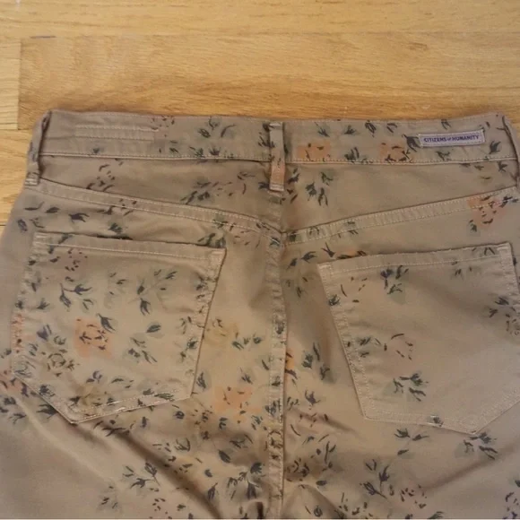 Citizens of Humanity Mandy high waist retro slim floral print, size 28 - Picture 9 of 9